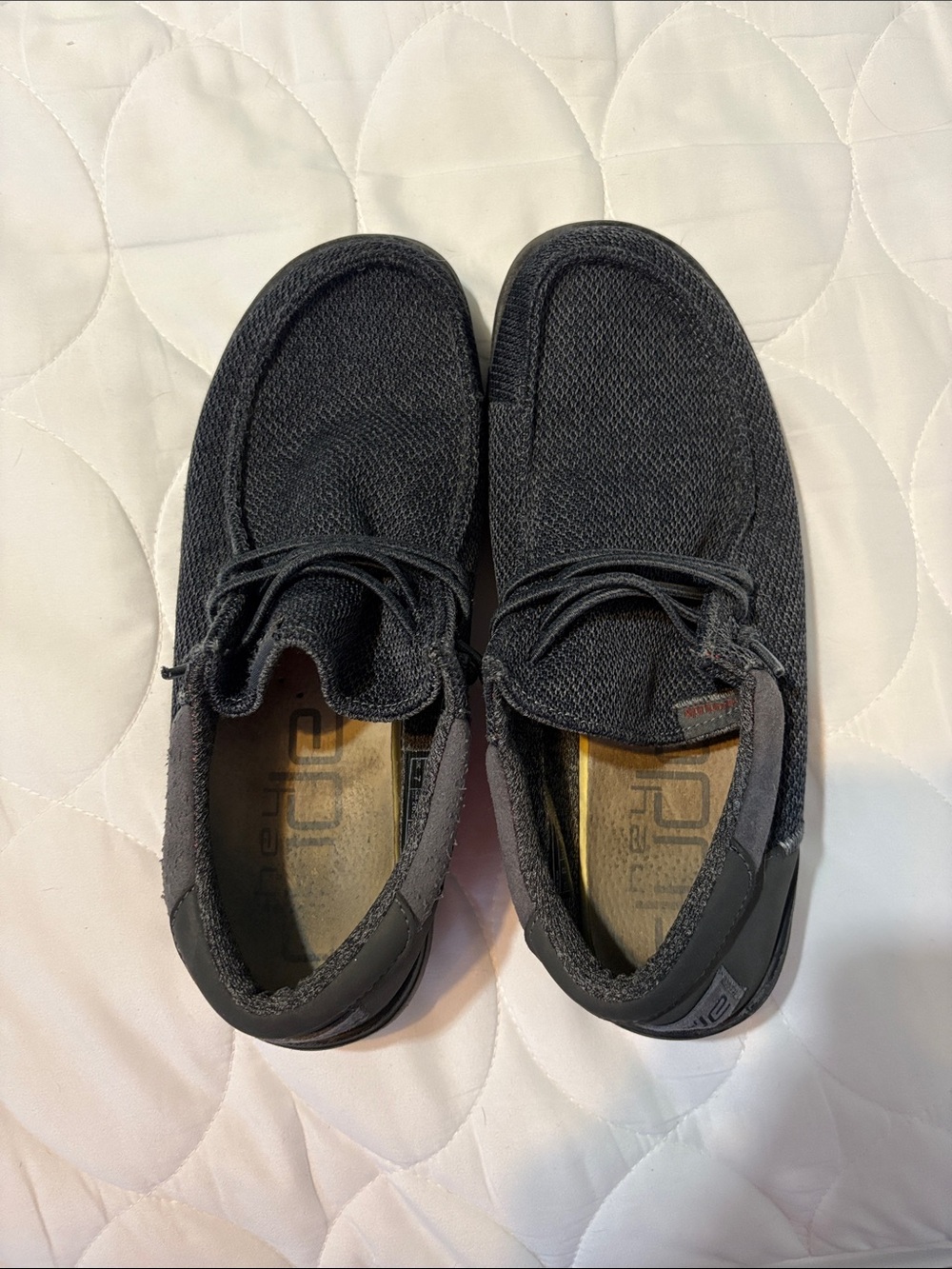 Grayish black Men’s hey dudes